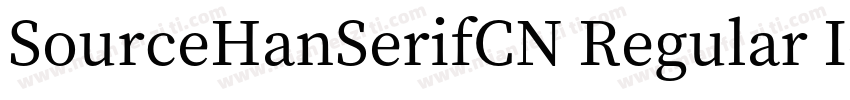 SourceHanSerifCN Regular Identity H字体转换